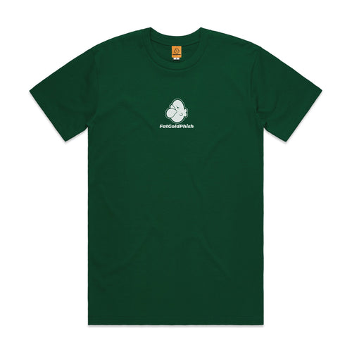 Green Cotton T-shirt Logo Print