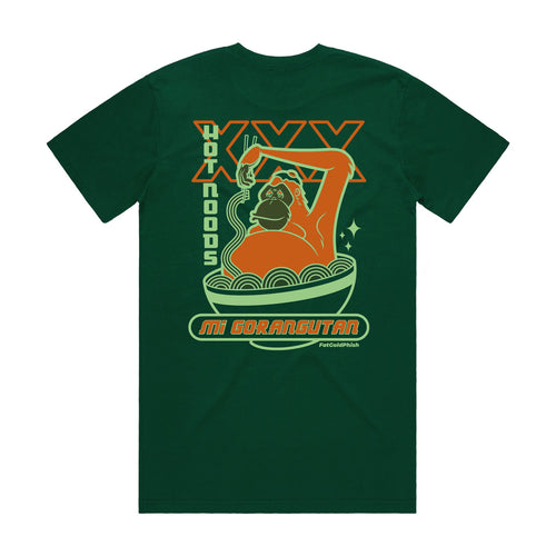 Green Cotton T-shirt Graphic Print