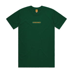 Green Cotton T-shirt Graphic Print