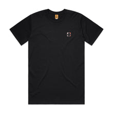 Load image into Gallery viewer, Black Cotton T-shirt Graphic Print
