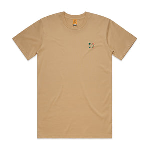 Tan Cotton T-shirt Graphic Print