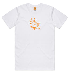 White Cotton T-shirt Logo Print